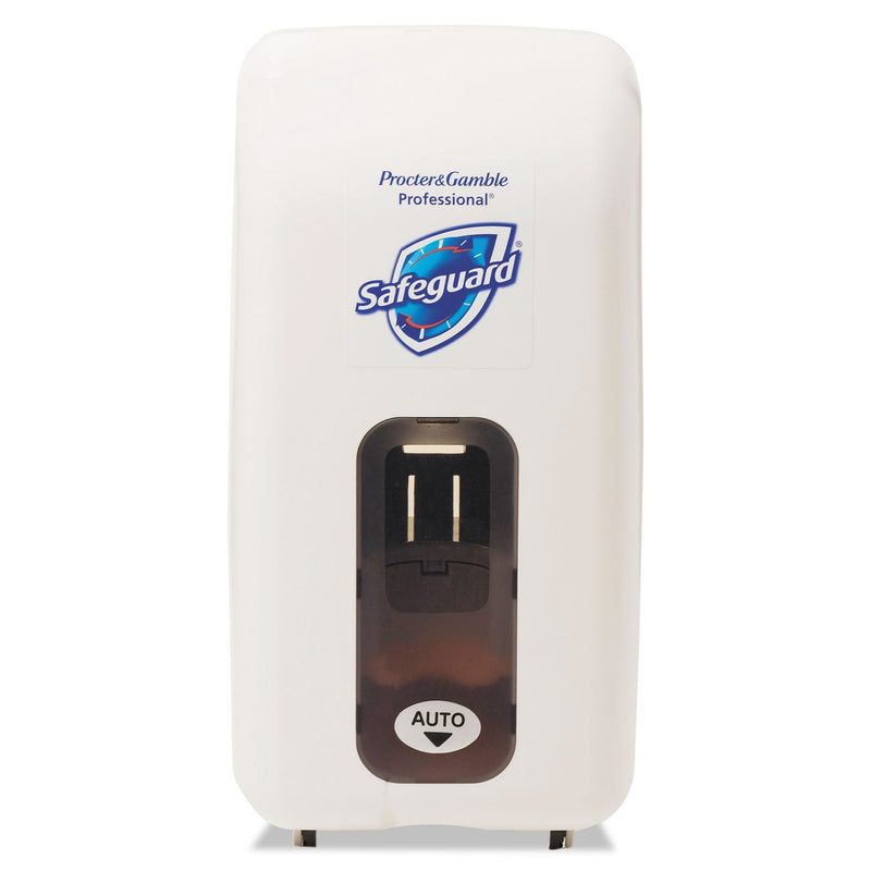 Safeguard Touch-Free Hand Soap Dispenser, 1.2 L, 5.98 x 3.94 x 11.42, White Safeguard Touch-Free Hand Soap Dispenser, 1.2 L, 5.98 x 3.94 x 11.42, White