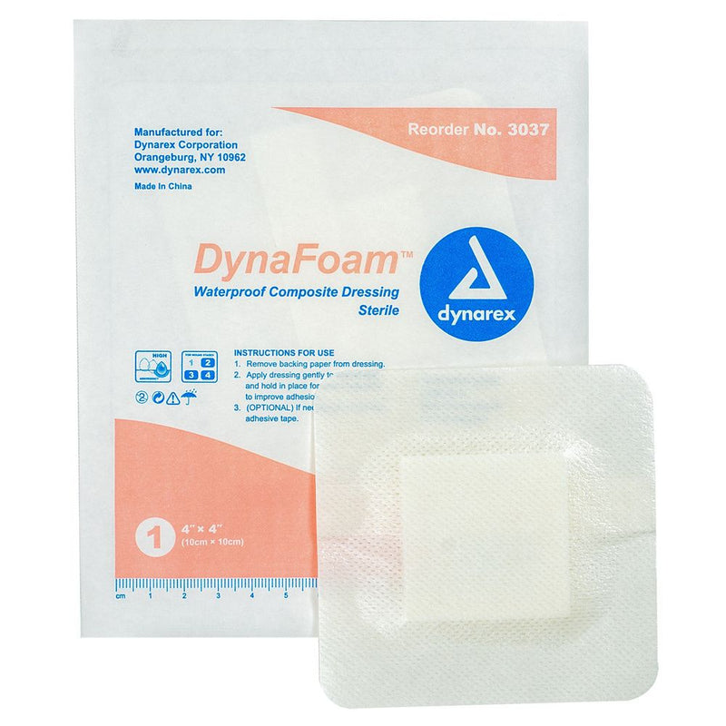 Dynarex DynaFoam - Waterproof Bordered Foam 10ea/bx, 12bxs/cs (1200 Count) Dynarex DynaFoam - Waterproof Bordered Foam 10ea/bx, 12bxs/cs (1200 Count)