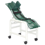 MJM International 191-MC-HB Reclining bath / shower chair (MEDIUM), with base & casters, with head bolster, 130 lbs weight capacity MJM International 191-MC-HB Reclining bath / shower chair (MEDIUM), with base & casters, with head bolster, 130 lbs weight capacity