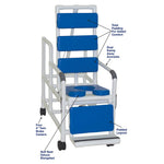 MJM International 193-TIS-TP Tilt "N" Space Shower Chair Open Front Soft Seat, Total Padding, Buckle Safety Belt, 250 Lbs Weight Capacity MJM International 193-TIS-TP Tilt "N" Space Shower Chair Open Front Soft Seat, Total Padding, Buckle Safety Belt, 250 Lbs Weight Capacity