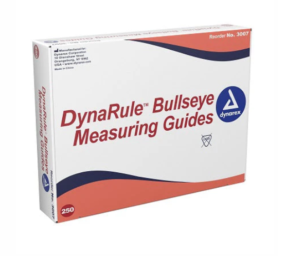 Dynarex DynaRule Bullseye Measuring Guide, 250ea/bx, 5bxs/cs (1250 Count) Dynarex DynaRule Bullseye Measuring Guide, 250ea/bx, 5bxs/cs (1250 Count)