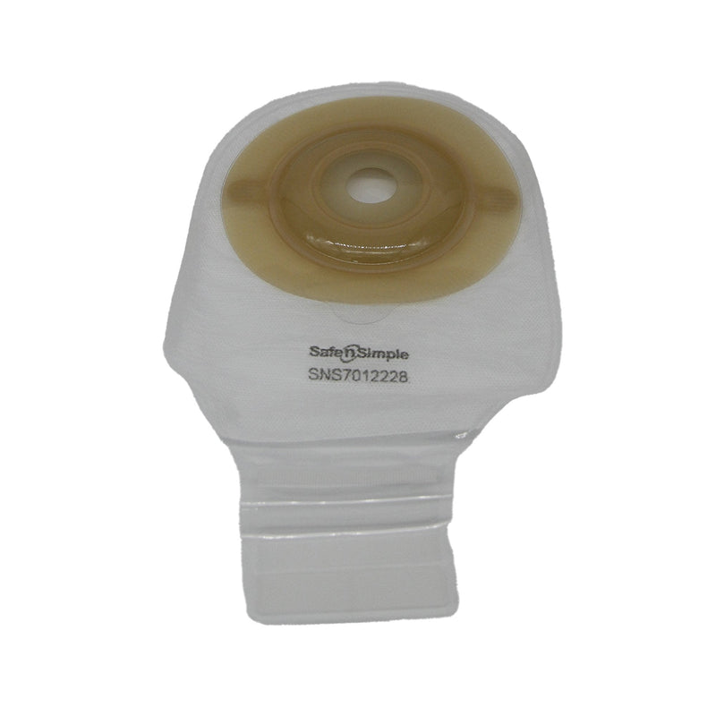 Safe N Simple 12" Convex 1-Piece Extended Wear Pre-Cut Drainable Ostomy Pouches (80 Count) Safe N Simple 12" Convex 1-Piece Extended Wear Pre-Cut Drainable Ostomy Pouches (80 Count)