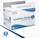 Dynarex Isolation Gown Poly - Coated Barrier, XX-Large, White - 5ea/bx, 10bxs/case (50 Count) Dynarex Isolation Gown Poly - Coated Barrier, XX-Large, White - 5ea/bx, 10bxs/case (50 Count)