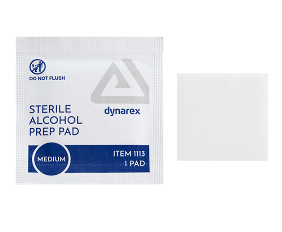 Dynarex Alcohol Prep Pad - Sterile, Medium, 50/bx, 40bxs/case (2000 Count) Dynarex Alcohol Prep Pad - Sterile, Medium, 50/bx, 40bxs/case (2000 Count)