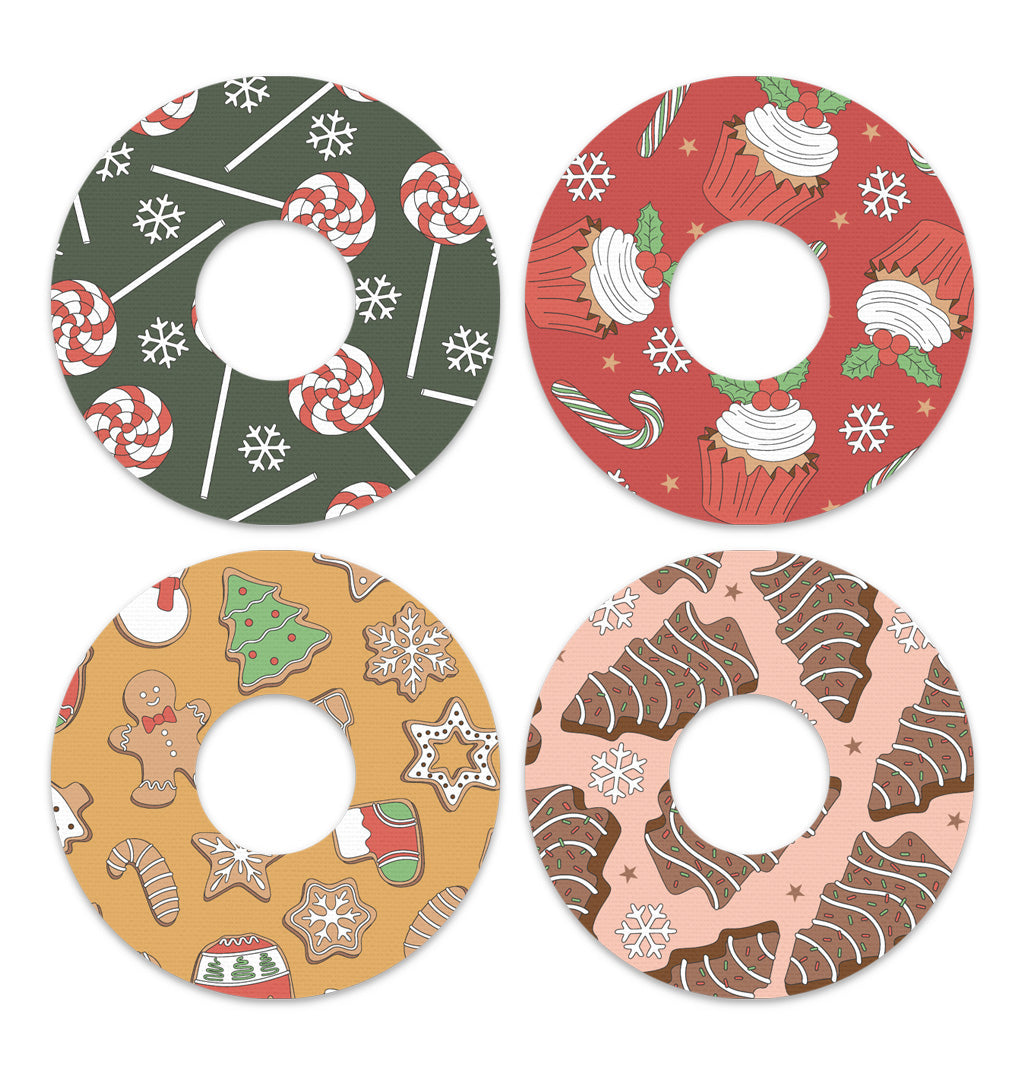 Christmas Treats Variety FreeStyle Libre 3 Plus & Lingo Patch Tape - Pump Peelz Christmas Treats Variety FreeStyle Libre 3 Plus & Lingo Patch Tape - Pump Peelz