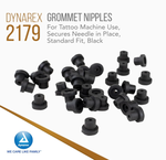 Dynarex Grommet Nipples, Black, 100ea/bag, 25bags/case (2,500 Count) Dynarex Grommet Nipples, Black, 100ea/bag, 25bags/case (2,500 Count)