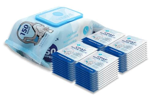 CPAP Mask Wipes - Jumbo Pack (150) + Travel Pack (40) - Unscented - Available in 190, 340 & 490 Wipe Options CPAP Mask Wipes - Jumbo Pack (150) + Travel Pack (40) - Unscented - Available in 190, 340 & 490 Wipe Options