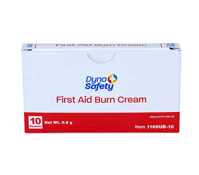 Dynarex First Aid Burn Cream, 0.9 g Foil Packet, 10/bx, 100bxs/case (1000 Count) Dynarex First Aid Burn Cream, 0.9 g Foil Packet, 10/bx, 100bxs/case (1000 Count)