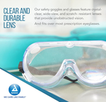 Dynarex Protective Eye Goggles, 50ea/cs (50 Count) Dynarex Protective Eye Goggles, 50ea/cs (50 Count)