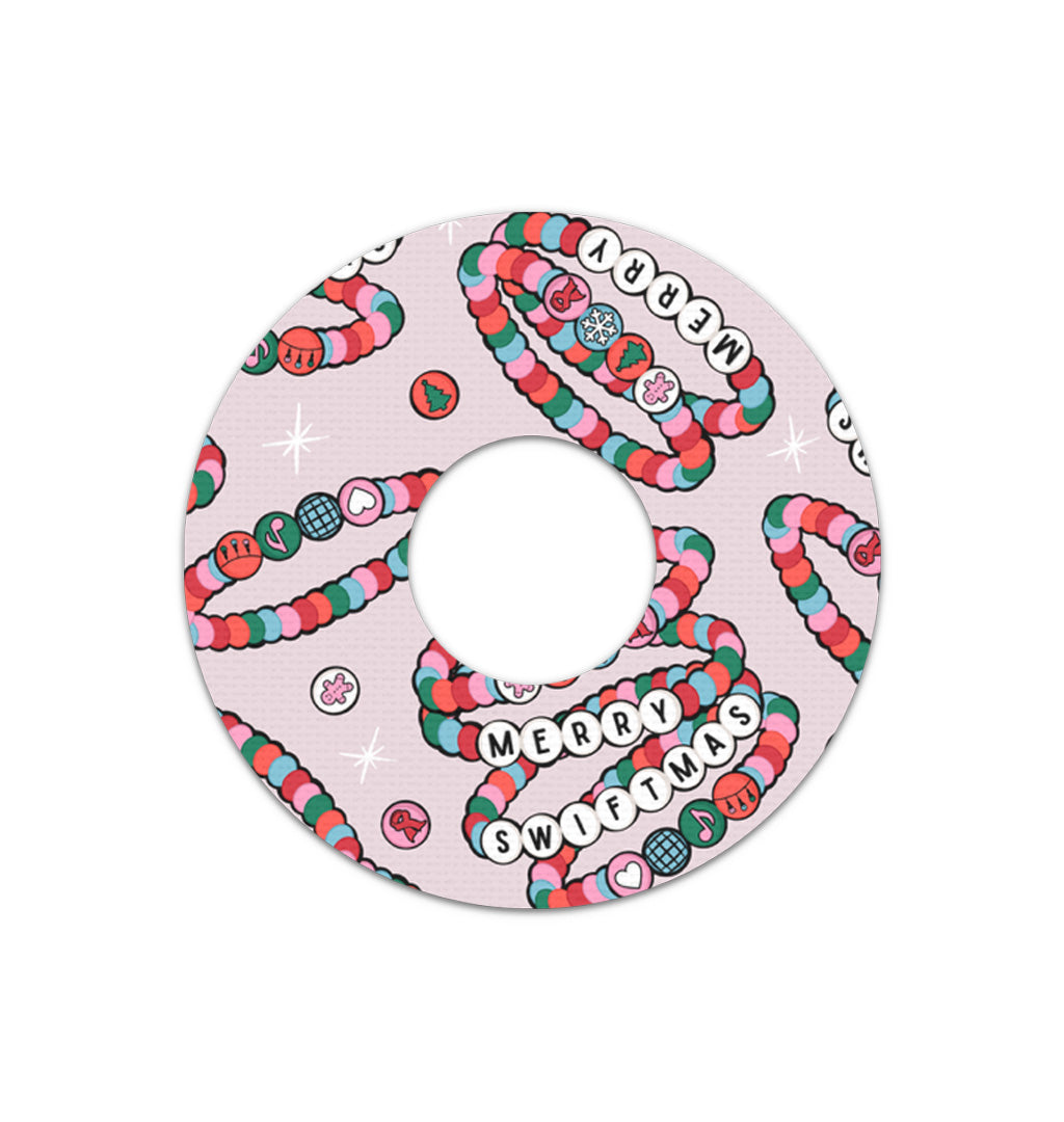 Merry Swiftmas FreeStyle Libre 3 Plus & Lingo Patch Tape - Pump Peelz Merry Swiftmas FreeStyle Libre 3 Plus & Lingo Patch Tape - Pump Peelz