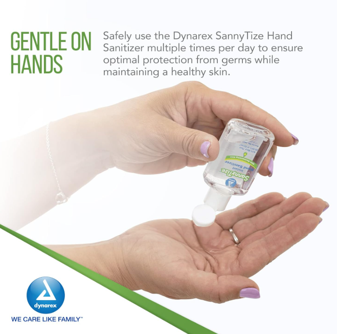 Dynarex Instant Hand Sanitizer, 1 oz. Square Bottles, 24bot/bx, 6bxs/case (144 Count) Dynarex Instant Hand Sanitizer, 1 oz. Square Bottles, 24bot/bx, 6bxs/case (144 Count)