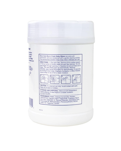 DynaCare Nice'n Fresh Premium Baby Wipes Scented, 6" x 6.75", 12can/case (1680 Count) DynaCare Nice'n Fresh Premium Baby Wipes Scented, 6" x 6.75", 12can/case (1680 Count)