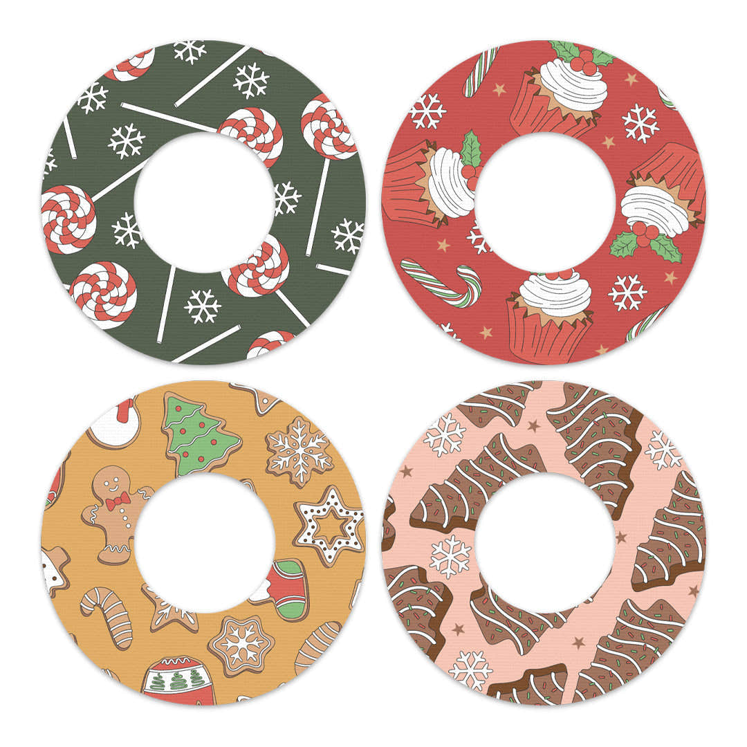 Christmas Treats Variety Freestyle Libre 2 Patch Tape - Pump Peelz Christmas Treats Variety Freestyle Libre 2 Patch Tape - Pump Peelz