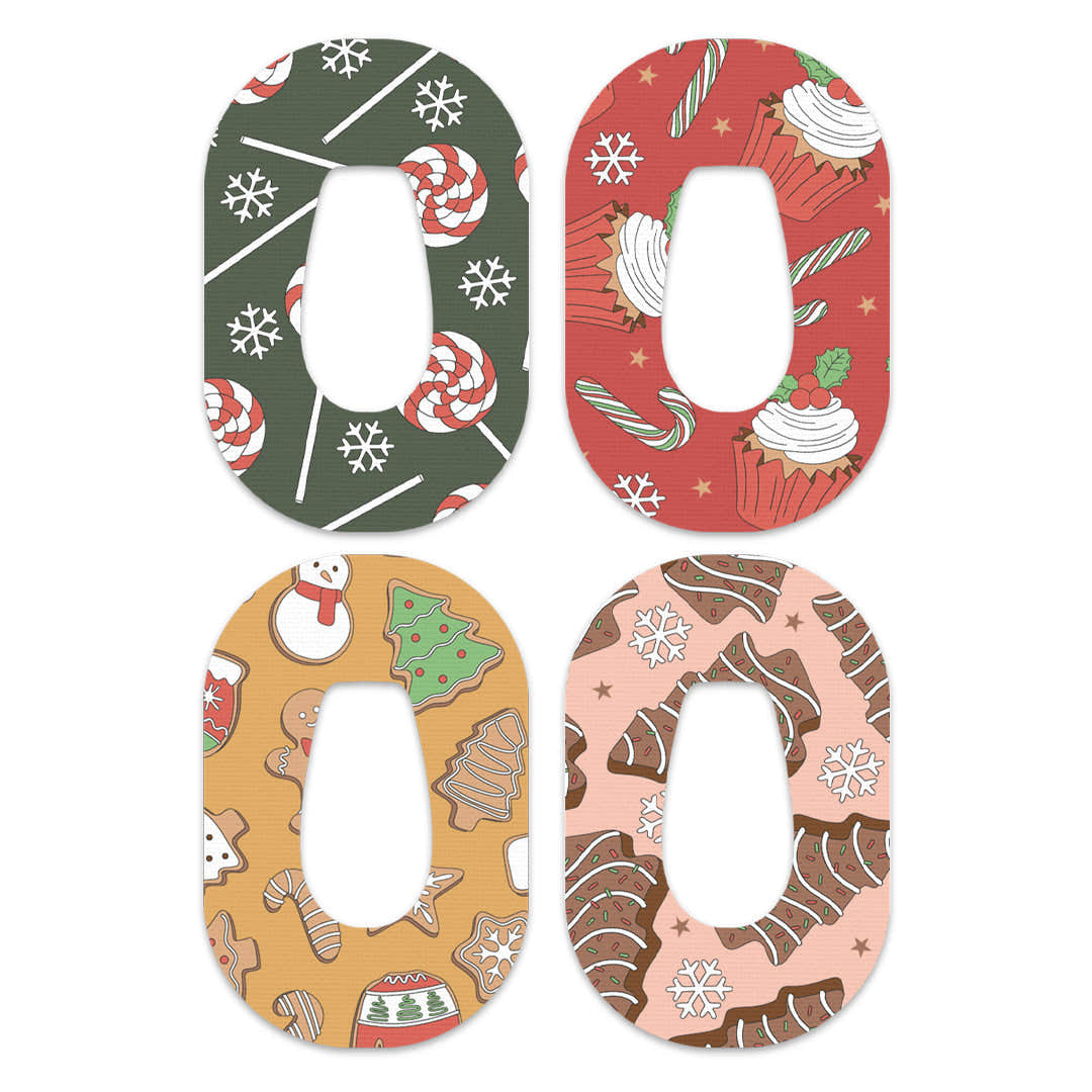 Christmas Treats Variety Dexcom G6 Patch Tape - Pump Peelz Christmas Treats Variety Dexcom G6 Patch Tape - Pump Peelz