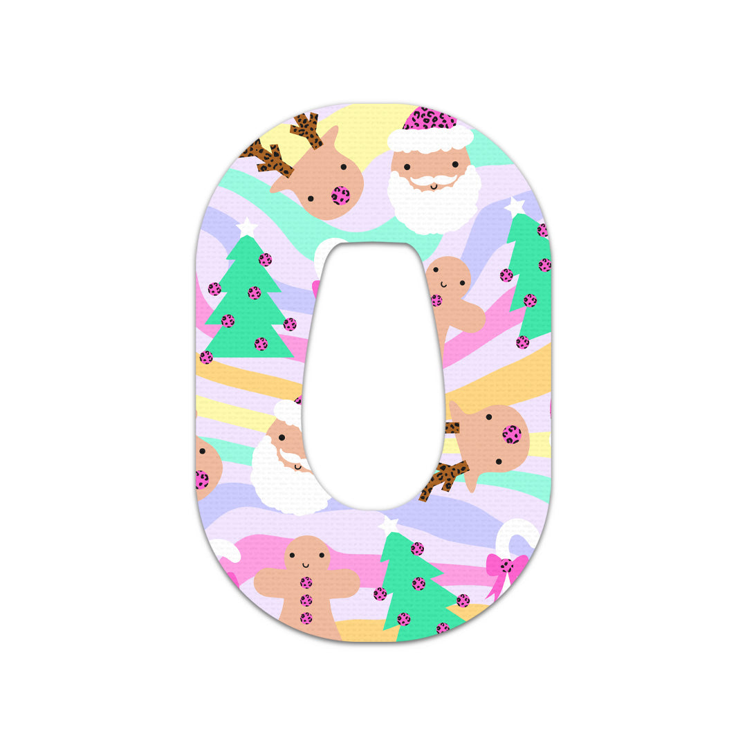 Christmas Pastel Dexcom G6 Patch Tape - Pump Peelz Christmas Pastel Dexcom G6 Patch Tape - Pump Peelz