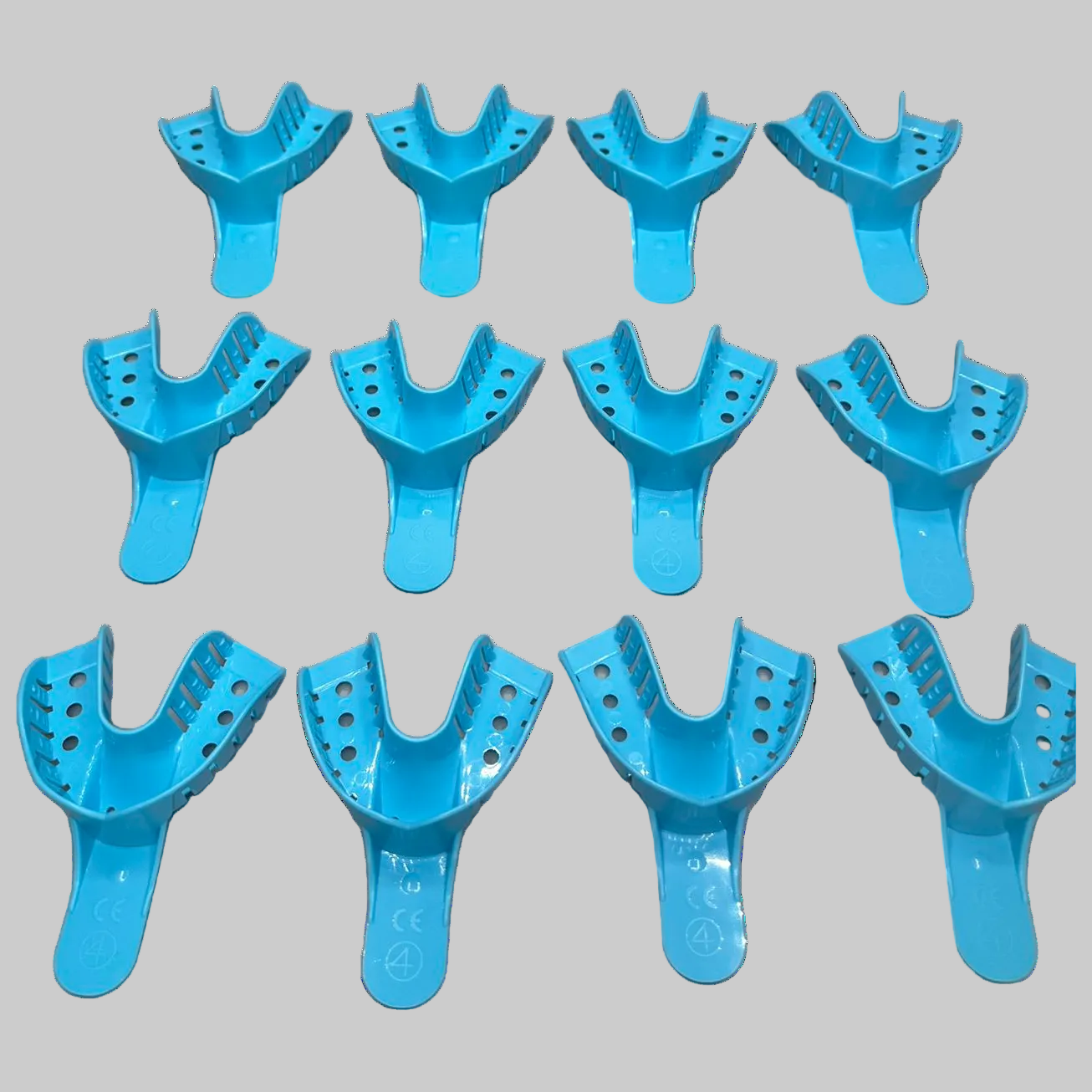 Disposable Dental Bite Trays impression trays 12pcs Disposable Dental Bite Trays impression trays 12pcs