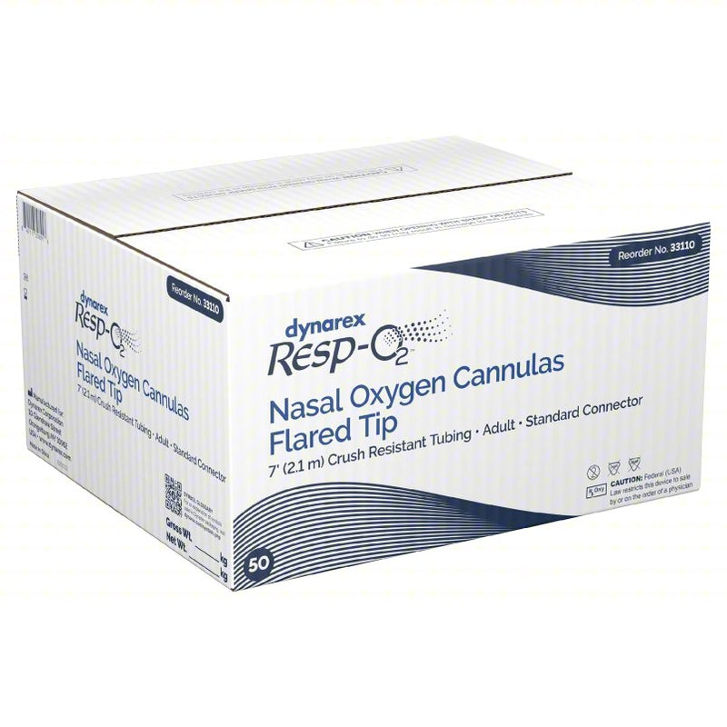 Dynarex Resp-O2 Nasal Oxygen Cannula, Flared Tip (50 Count) Dynarex Resp-O2 Nasal Oxygen Cannula, Flared Tip (50 Count)