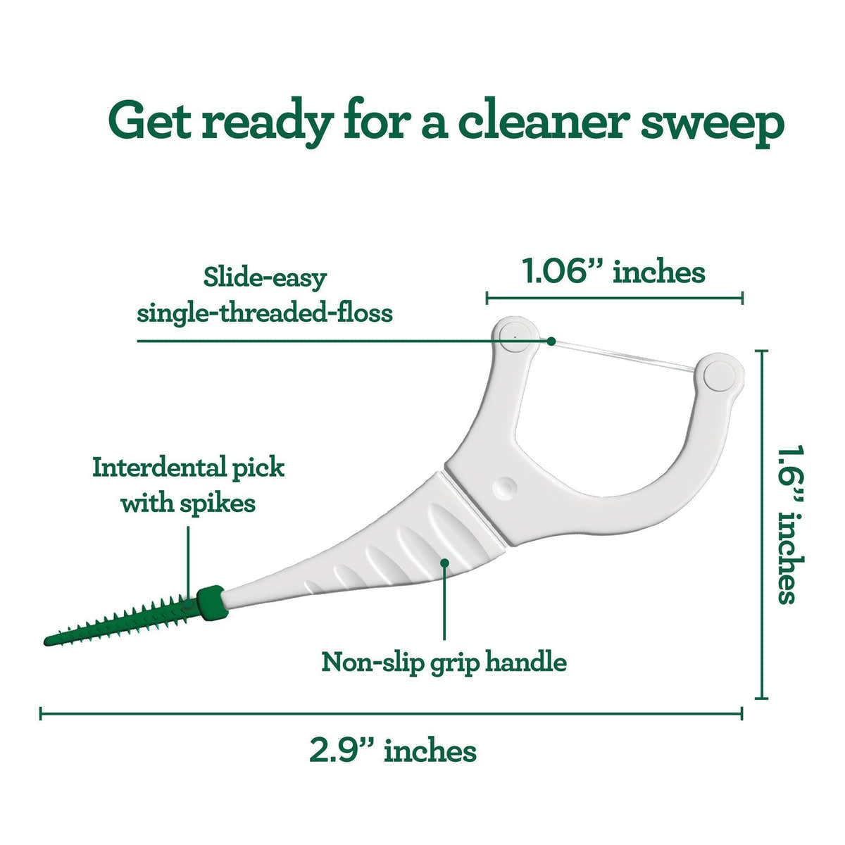 2-in-1 Dental Floss Picks 2-in-1 Dental Floss Picks