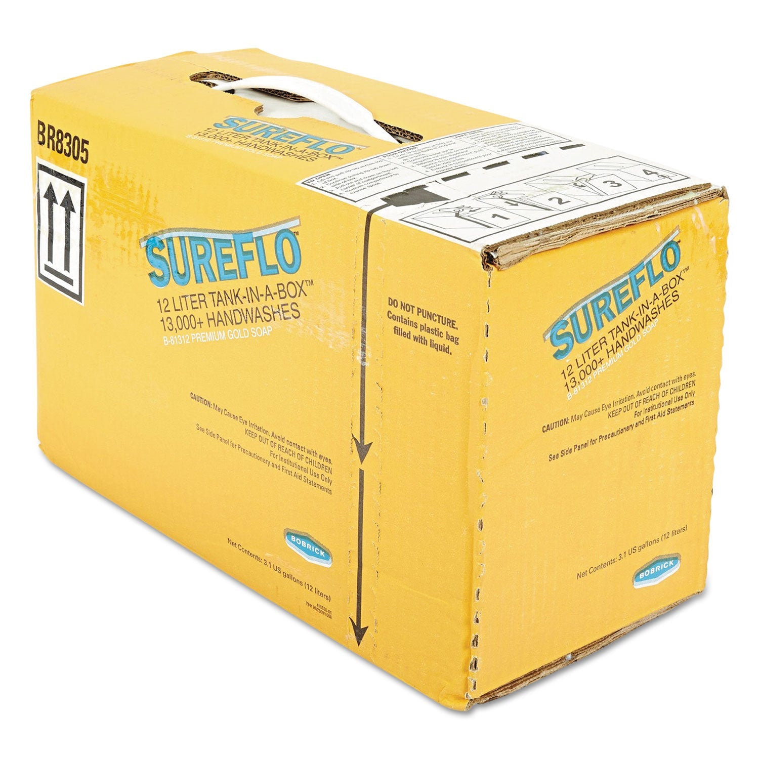 Bobrick SureFlo Premium Gold Soap-Tank Cartridge, Neutral Scent, 3.17 gal Bobrick SureFlo Premium Gold Soap-Tank Cartridge, Neutral Scent, 3.17 gal