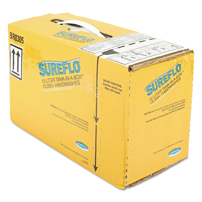 Bobrick SureFlo Premium Gold Soap-Tank Cartridge, Neutral Scent, 3.17 gal Bobrick SureFlo Premium Gold Soap-Tank Cartridge, Neutral Scent, 3.17 gal