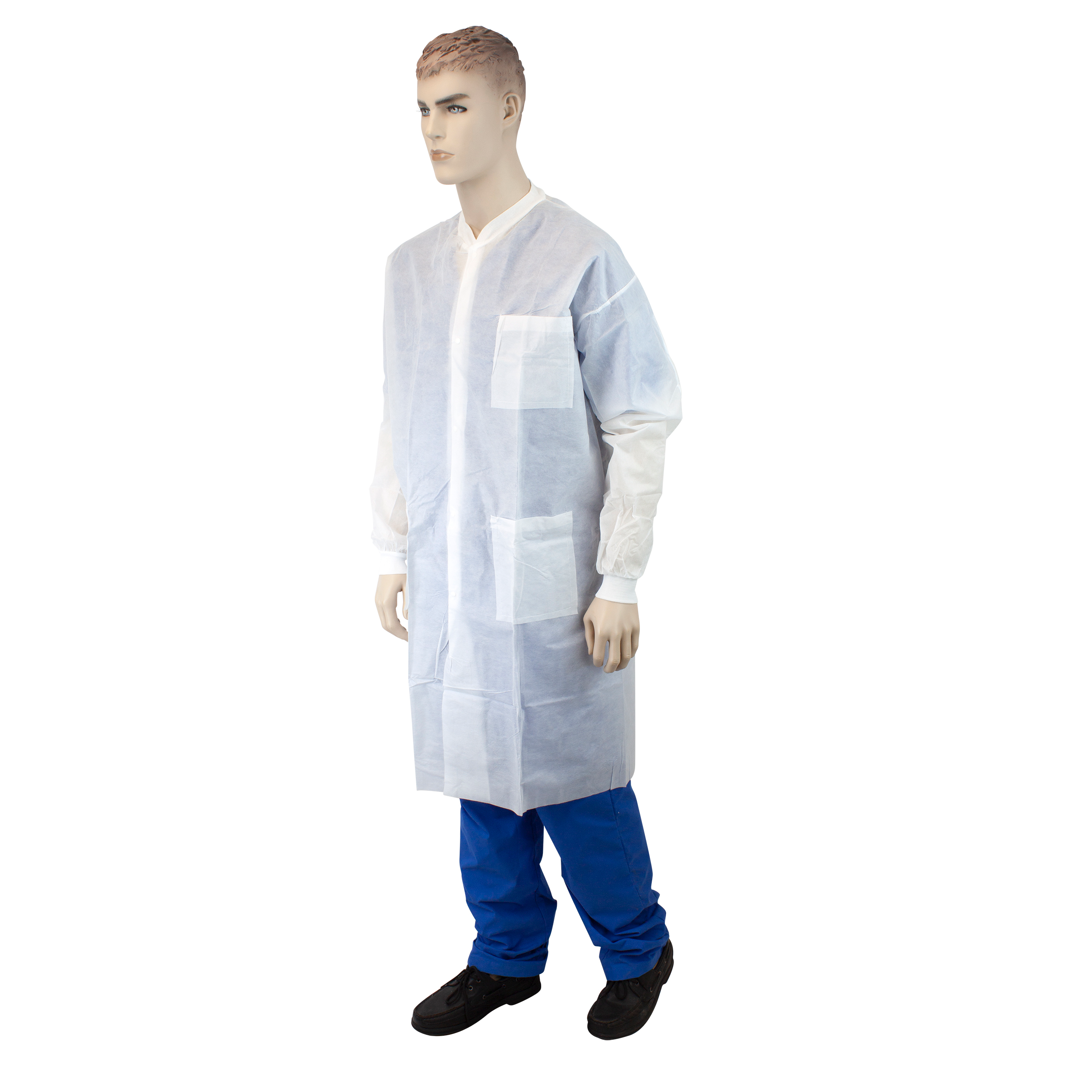 Dynarex Lab Coat w/ Pockets (30 Count) Dynarex Lab Coat w/ Pockets (30 Count)