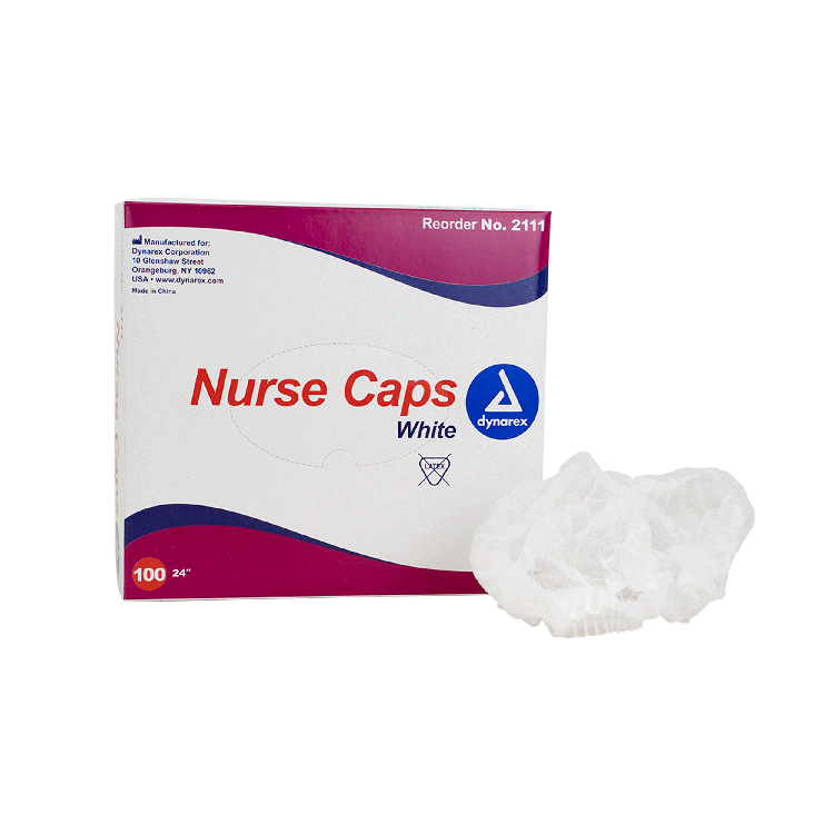 Dynarex Nurse Cap O.R. - 100ea/bx, 5bxs/case (500 Count) Dynarex Nurse Cap O.R. - 100ea/bx, 5bxs/case (500 Count)