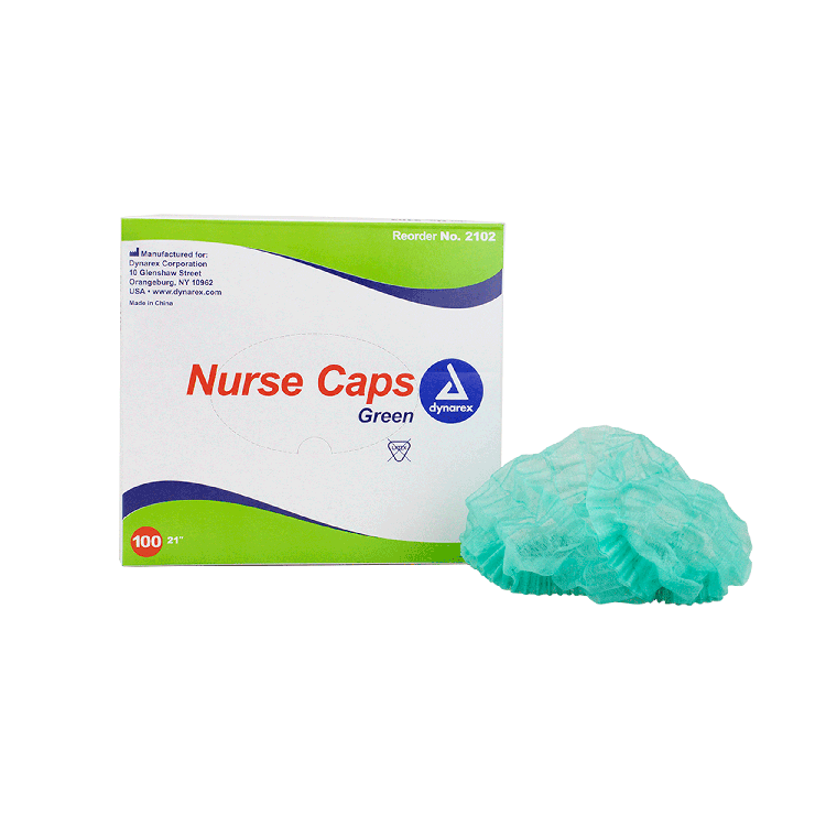 Dynarex Nurse Cap O.R. - 100ea/bx, 5bxs/case (500 Count) Dynarex Nurse Cap O.R. - 100ea/bx, 5bxs/case (500 Count)