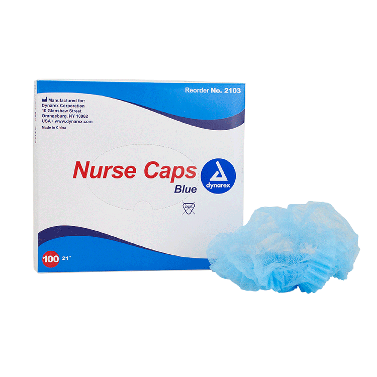 Dynarex Nurse Cap O.R. - 100ea/bx, 5bxs/case (500 Count) Dynarex Nurse Cap O.R. - 100ea/bx, 5bxs/case (500 Count)