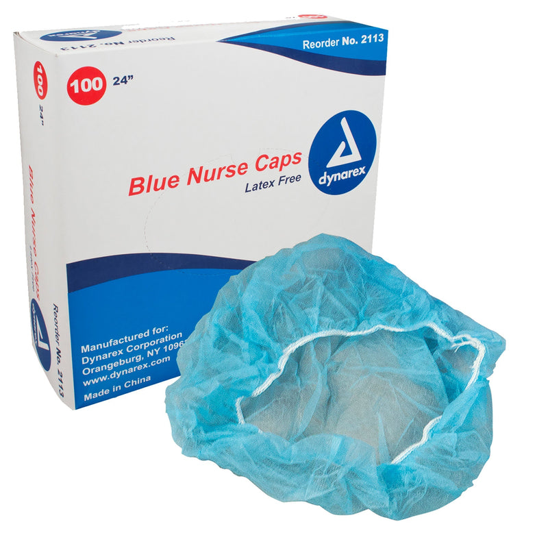 Dynarex Nurse Cap O.R. - 100ea/bx, 5bxs/case (500 Count) Dynarex Nurse Cap O.R. - 100ea/bx, 5bxs/case (500 Count)