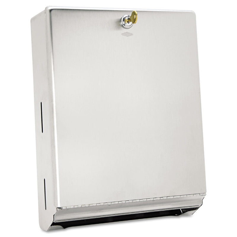 Bobrick Surface-Mounted Paper Towel Dispenser, 10.75 x 4 x 14, Stainless Steel Bobrick Surface-Mounted Paper Towel Dispenser, 10.75 x 4 x 14, Stainless Steel