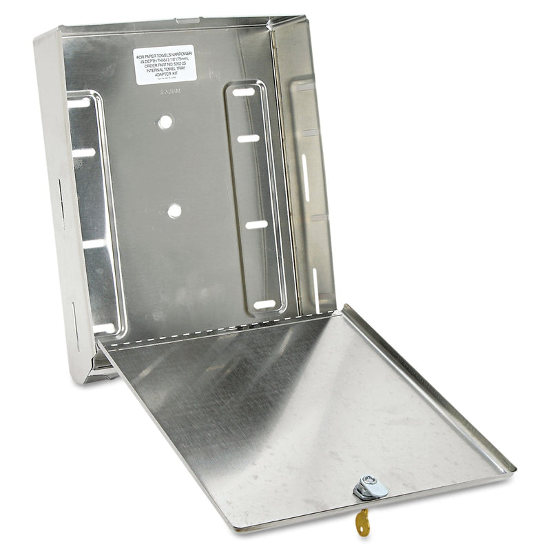 Bobrick Surface-Mounted Paper Towel Dispenser, 10.75 x 4 x 14, Stainless Steel Bobrick Surface-Mounted Paper Towel Dispenser, 10.75 x 4 x 14, Stainless Steel
