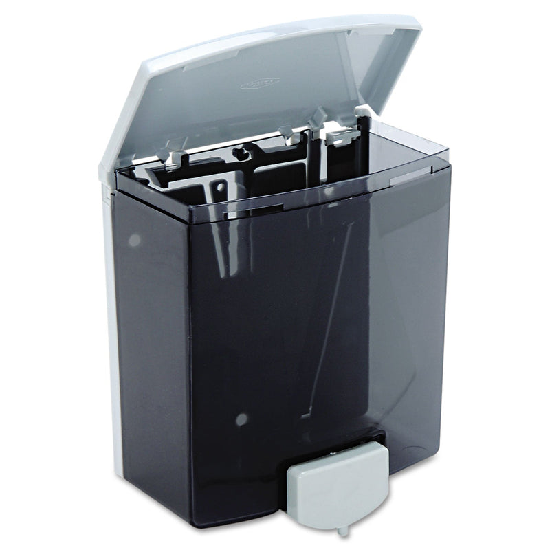 Bobrick ClassicSeries Surface-Mounted Liquid Soap Dispenser, 40 oz, 5.81 x 3.31 x 6.88, Black/Gray Bobrick ClassicSeries Surface-Mounted Liquid Soap Dispenser, 40 oz, 5.81 x 3.31 x 6.88, Black/Gray