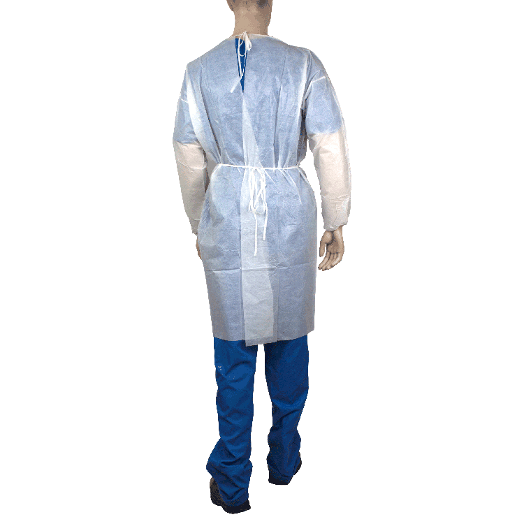 Dynarex Isolation Gown Poly - Coated Barrier, XX-Large, White - 5ea/bx, 10bxs/case (50 Count) Dynarex Isolation Gown Poly - Coated Barrier, XX-Large, White - 5ea/bx, 10bxs/case (50 Count)
