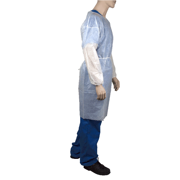 Dynarex Isolation Gown Poly - Coated Barrier, 7XLarge, White - 5ea/bx, 10bxs/case (50 Count) Dynarex Isolation Gown Poly - Coated Barrier, 7XLarge, White - 5ea/bx, 10bxs/case (50 Count)