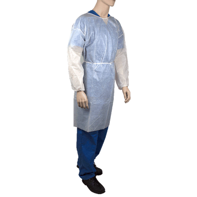 Dynarex Isolation Gown Poly - Coated Barrier, 7XLarge, White - 5ea/bx, 10bxs/case (50 Count) Dynarex Isolation Gown Poly - Coated Barrier, 7XLarge, White - 5ea/bx, 10bxs/case (50 Count)