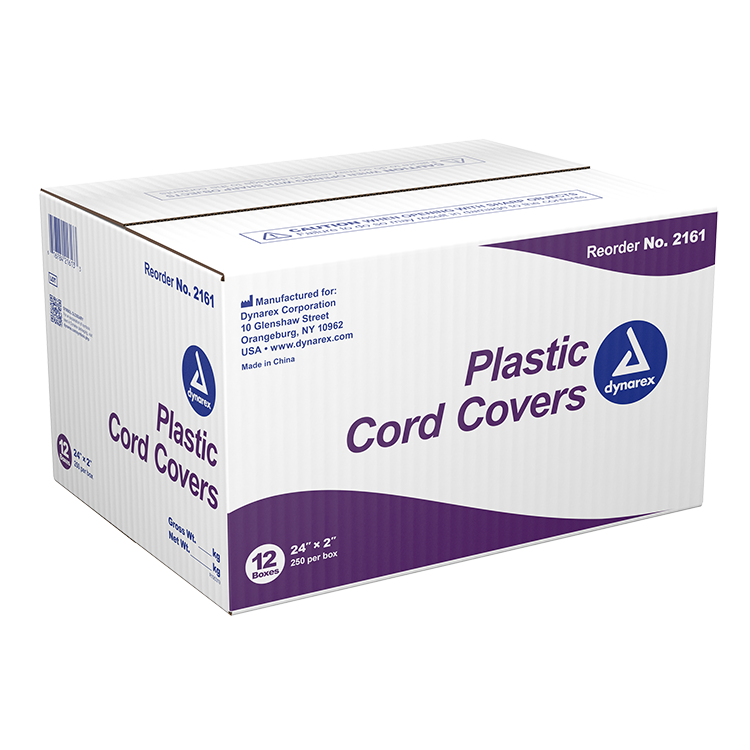 Dynarex Plastic Cord Covers, 24" x 2" - 250ea/bx, 12bxs/case (3000 Count) Dynarex Plastic Cord Covers, 24" x 2" - 250ea/bx, 12bxs/case (3000 Count)