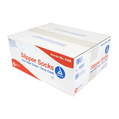 Dynarex One Side Universal Size Slipper Sock, Red, 48pairs/case (48 Count) Dynarex One Side Universal Size Slipper Sock, Red, 48pairs/case (48 Count)