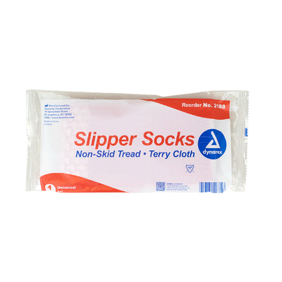 Dynarex One Side Universal Size Slipper Sock, Red, 48pairs/case (48 Count) Dynarex One Side Universal Size Slipper Sock, Red, 48pairs/case (48 Count)