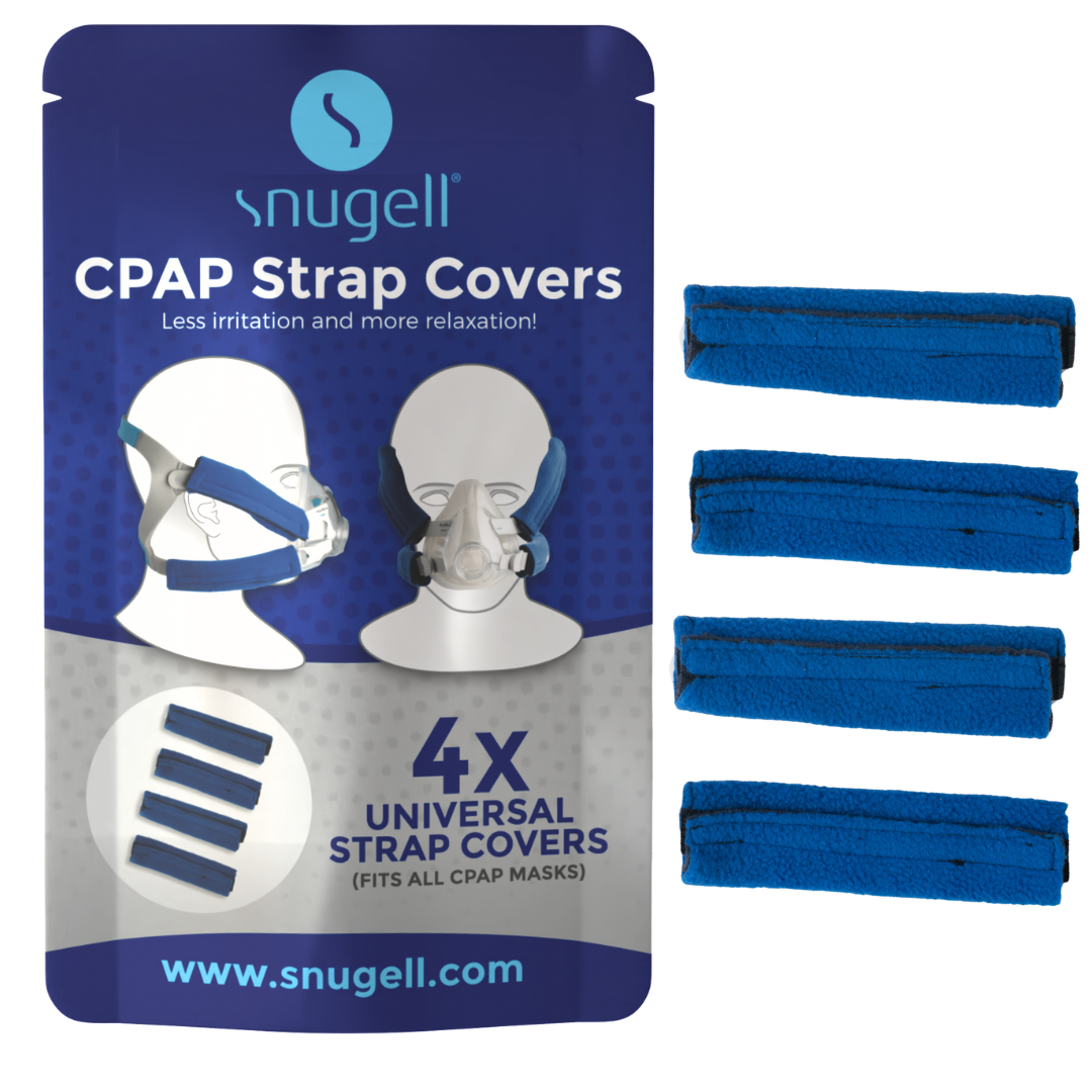CPAP Strap Covers 4 Pack - Universal Fit for All CPAP Masks (Blue) CPAP Strap Covers 4 Pack - Universal Fit for All CPAP Masks (Blue)