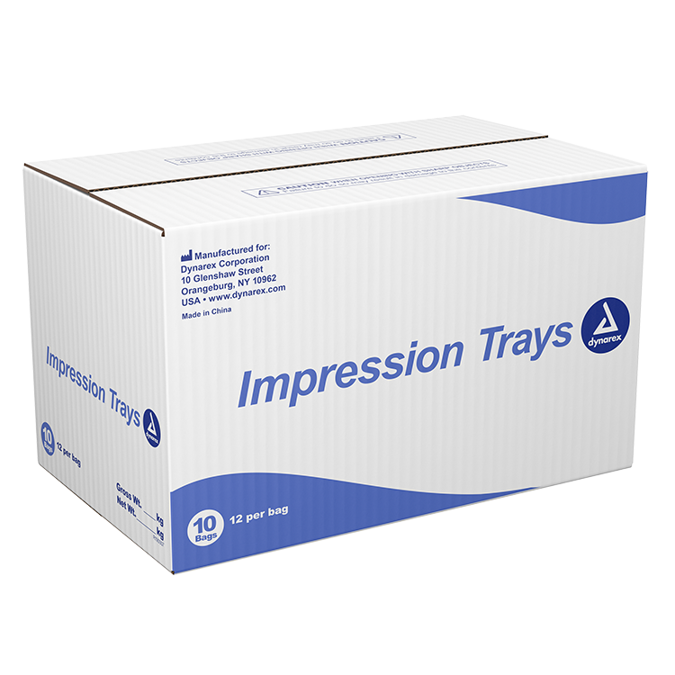 Dynarex Impression Trays - 12ea/bx, 10bxs/cs (120 Count) Dynarex Impression Trays - 12ea/bx, 10bxs/cs (120 Count)