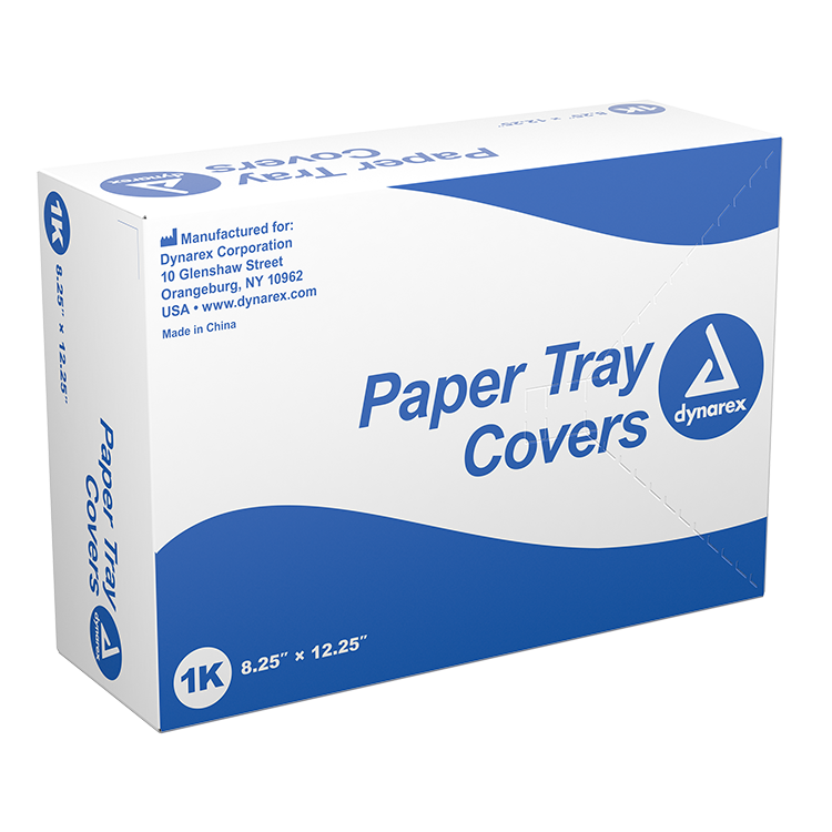 Dynarex Paper Tray Covers, 8.25" x 12.25" 1000ea/bx, 4bxs/cs (4000 Count) Dynarex Paper Tray Covers, 8.25" x 12.25" 1000ea/bx, 4bxs/cs (4000 Count)