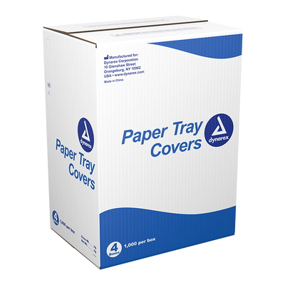 Dynarex Paper Tray Covers, 8.25" x 12.25" 1000ea/bx, 4bxs/cs (4000 Count) Dynarex Paper Tray Covers, 8.25" x 12.25" 1000ea/bx, 4bxs/cs (4000 Count)