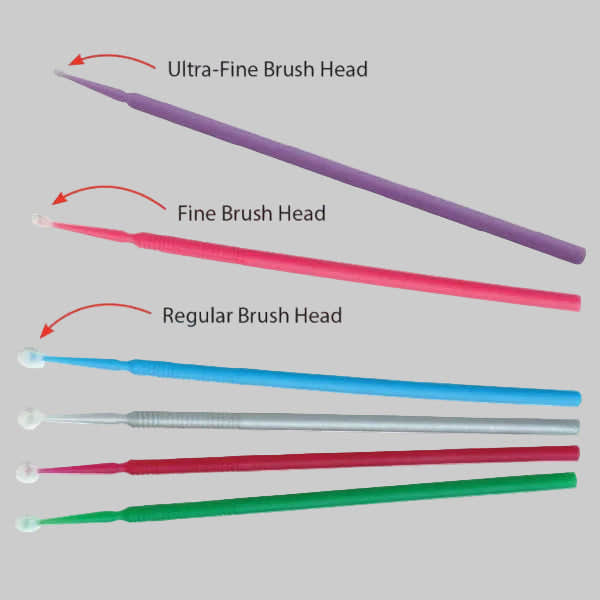 Disposable Dental Micro Applicator Brushes Regular /Fine/ Ultra Fine 100pcs/Barrel 4 Packs Disposable Dental Micro Applicator Brushes Regular /Fine/ Ultra Fine 100pcs/Barrel 4 Packs