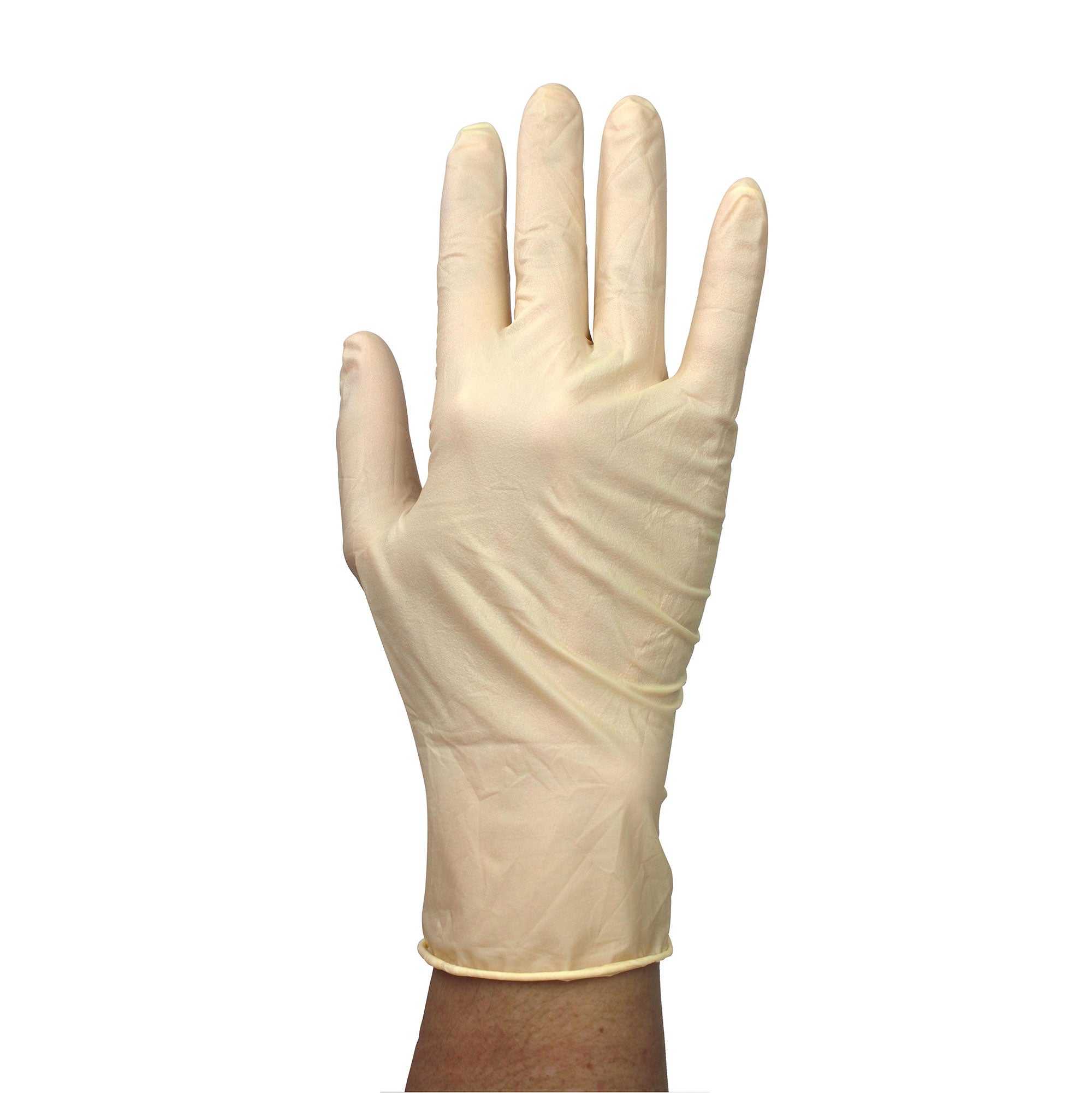 Dynarex Sterile Latex Exam Gloves, 3 Mil Thick, Powder-Free, 50prs/bx, 8bxs/cs (400 Count) Dynarex Sterile Latex Exam Gloves, 3 Mil Thick, Powder-Free, 50prs/bx, 8bxs/cs (400 Count)