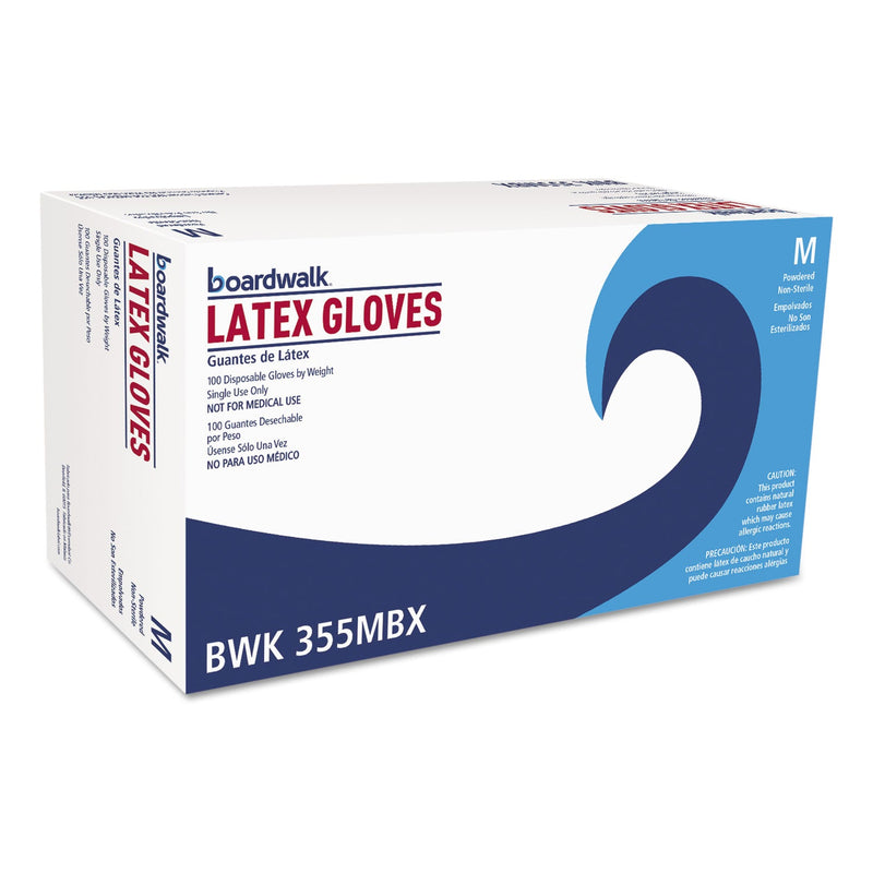 Boardwalk General Purpose Powdered Latex Gloves, Medium, Natural, 4 2/5 mil, 1000/Carton Boardwalk General Purpose Powdered Latex Gloves, Medium, Natural, 4 2/5 mil, 1000/Carton