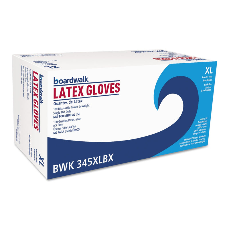 Boardwalk General-Purpose Latex Gloves, Natural, X-Large, Powder-Free, 4.4 mil, 1000/Ctn Boardwalk General-Purpose Latex Gloves, Natural, X-Large, Powder-Free, 4.4 mil, 1000/Ctn