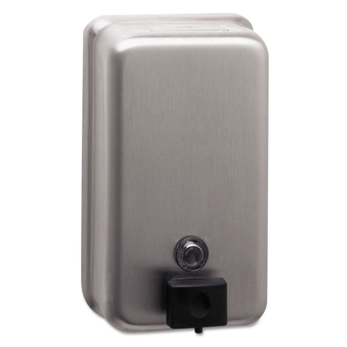 Bobrick ClassicSeries Surface-Mounted Soap Dispenser, 40 oz, 4.75 x 3.5 x 8.13, Stainless Steel Bobrick ClassicSeries Surface-Mounted Soap Dispenser, 40 oz, 4.75 x 3.5 x 8.13, Stainless Steel