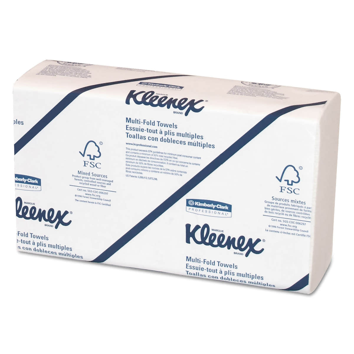Kleenex Multi-Fold Paper Towels, Convenience, 9.2 x 9.4, White, 150/Pack, 8 Packs/Carton Kleenex Multi-Fold Paper Towels, Convenience, 9.2 x 9.4, White, 150/Pack, 8 Packs/Carton