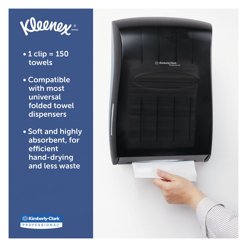 Kleenex Multi-Fold Paper Towels, 4 Pack Bundles, 9.2 x 9.4, White, 150/Pack, 16/Carton Kleenex Multi-Fold Paper Towels, 4 Pack Bundles, 9.2 x 9.4, White, 150/Pack, 16/Carton