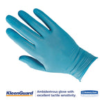 KleenGuard G10 Nitrile Gloves, Powder-Free, Blue, 242mm Length, Large, 100/Box, 10 Boxes/CT KleenGuard G10 Nitrile Gloves, Powder-Free, Blue, 242mm Length, Large, 100/Box, 10 Boxes/CT